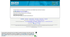 Desktop Screenshot of nctu.naxosmusiclibrary.com