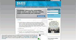 Desktop Screenshot of naxosmusiclibrary.com