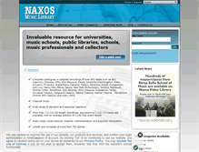 Tablet Screenshot of naxosmusiclibrary.com