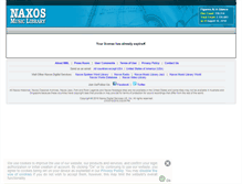 Tablet Screenshot of namsan.naxosmusiclibrary.com