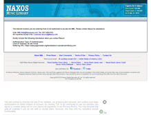 Tablet Screenshot of kentstateuni.naxosmusiclibrary.com